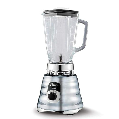 Oster Licuadora Clásica Cromada, con Perilla Ergonómica, de 3 Velocidades, Color Cromo, BLST4655-013