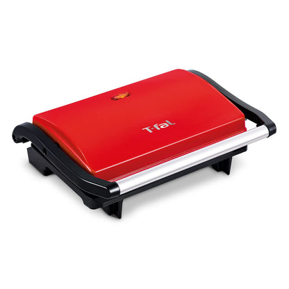 T-fal Parrilla Grill Sandwichera Antiadherente 850W - Rojo