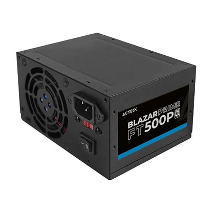 Acteck Fuente de Poder PC 500W Blazar Prime FT500P ATX Negro AC-938143