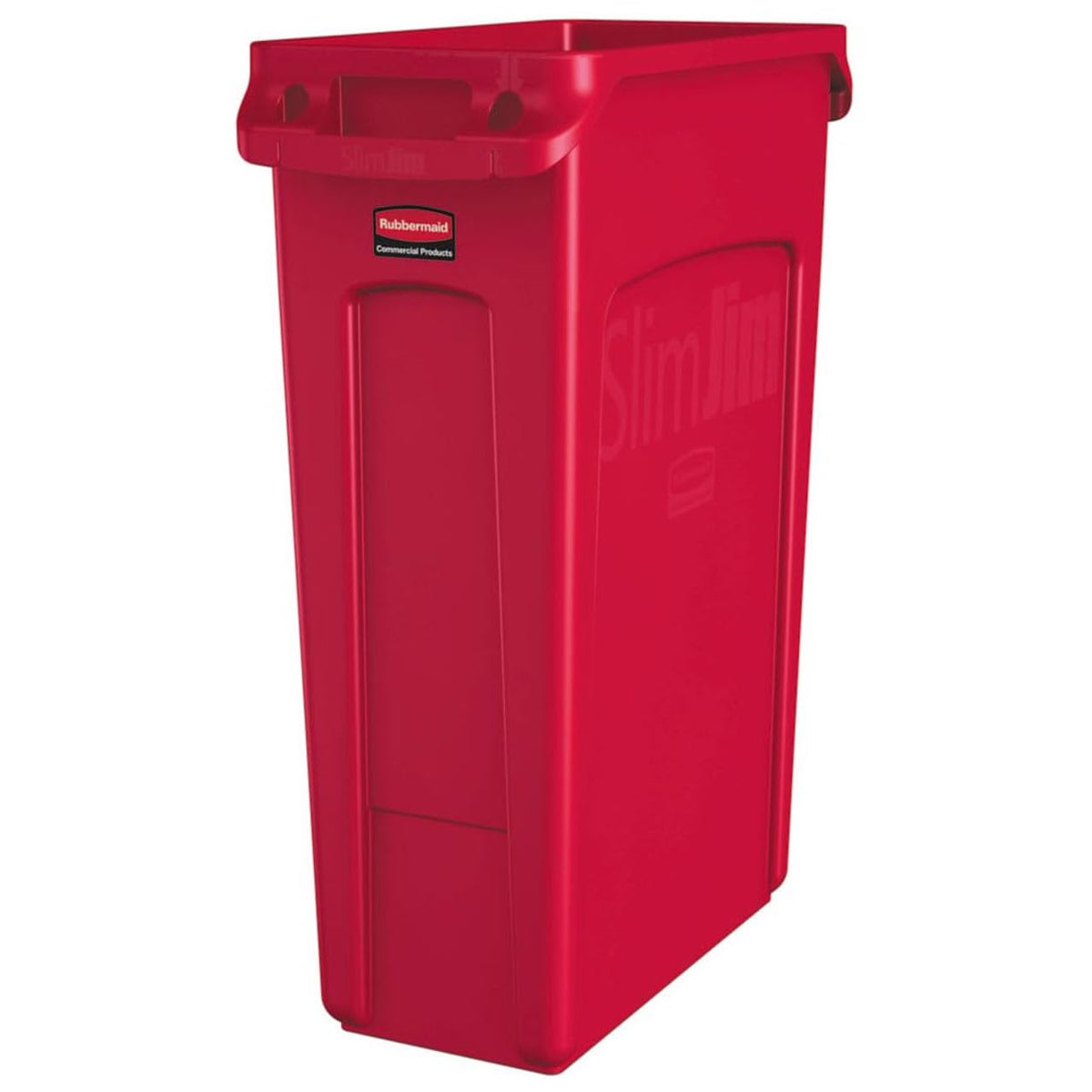 Rubbermaid Commercial Contenedor de Reciclaje Slim Jim 87L Verde - Rojo - - 1