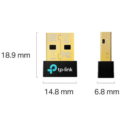 TP-Link Nano USB Bluetooth 6.0 Adaptador (UB600) - Dongle Bluetooth para PC | Plug & Play para Windows 11/10/8.1/7 | Conecta hasta 7 Dispositivos | Diseño Nano