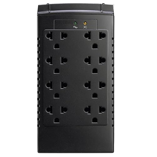 Koblenz Regulador Electrónico de Voltaje de 1350 VA / 700 W con 8 Contactos Regulados, con Luz LED, Supresor de Picos, Ideal para Televisiones y Computadoras, para Hogar y Oficina RB-1350
