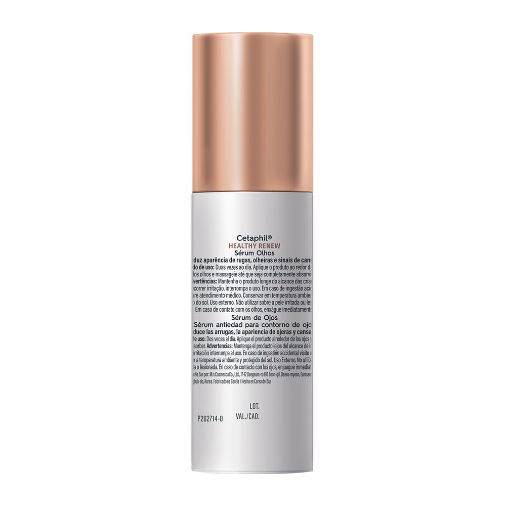 Cetaphil Healthy Renew Sérum de Ojos Tratamiento Arrugas y Cansancio 15 g | Con péptidos al 2%, vitaminas y extractos botánicos, ayuda a reducir ojeras, líneas finas y fatiga y mejora el brillo natural