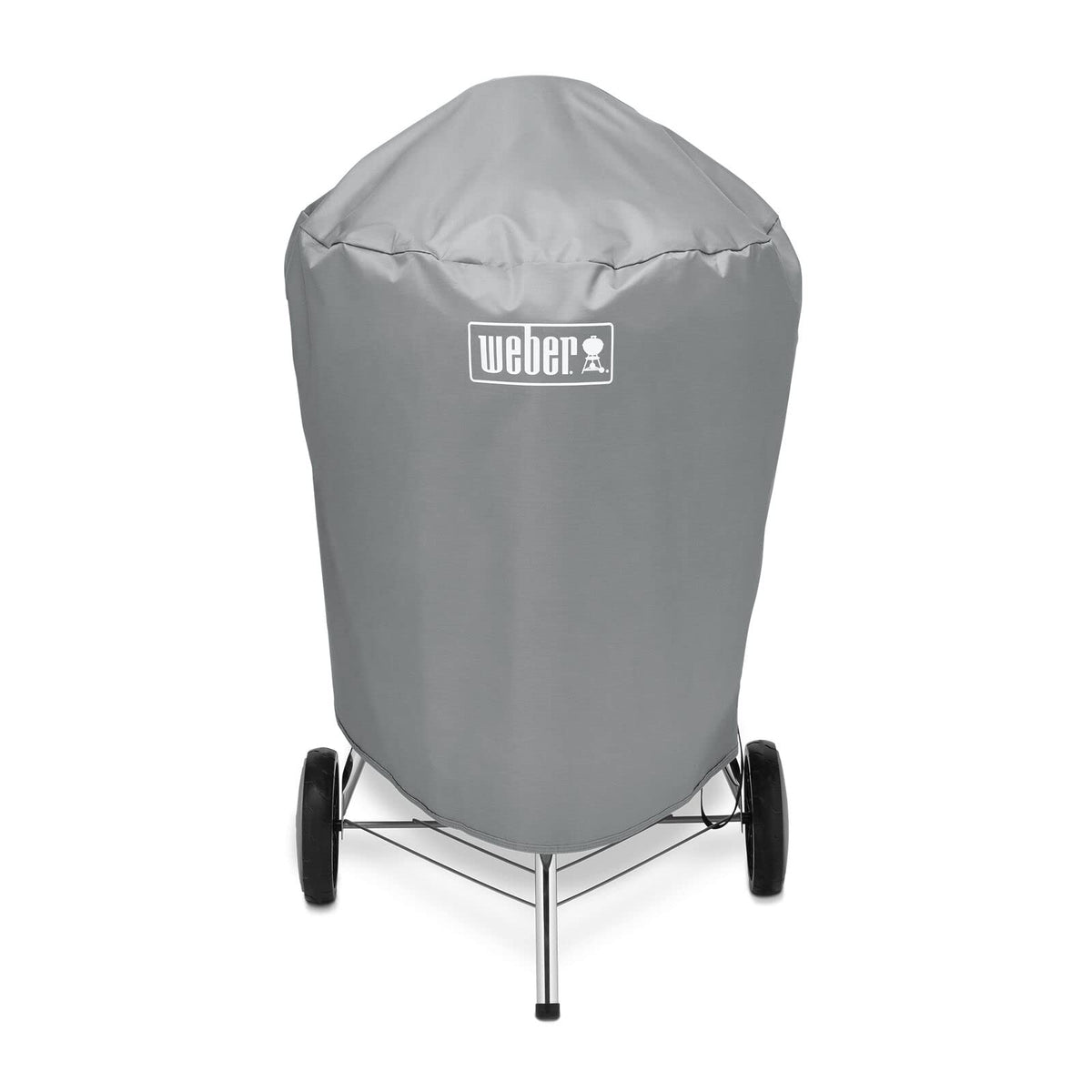 Weber - 7176 Funda para parrilla de carbón de 22 pulgadas | Cubierta para barbacoa de carbón de 47 cm, material impermeable con correas de fijación, color gris, 58,5 x 72,5 x 91 cm