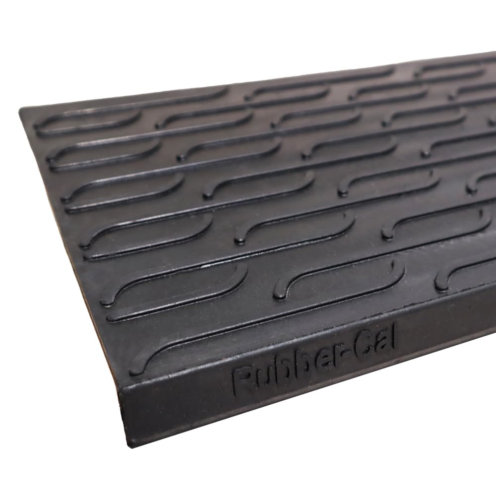 Rubber-Cal "Chelsea" Alfombrillas de goma para escaleras – 9.75 x 29.15 pulgadas, paquete de 6
