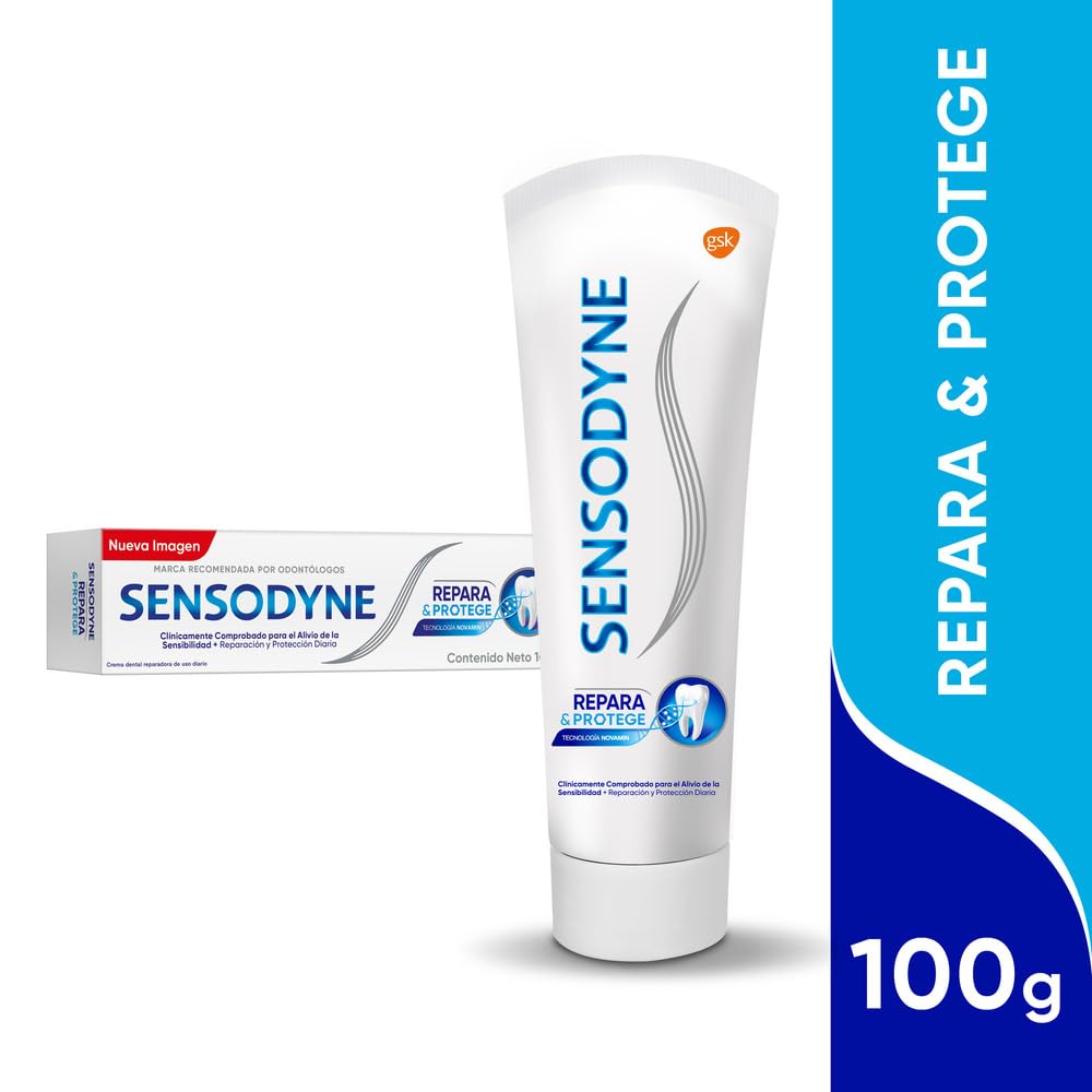 Sensodyne Repara & Protege Pasta Dental para dientes sensibles, 100g (Paquete de 2)