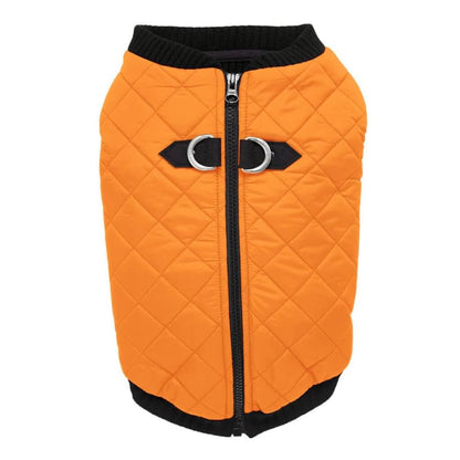 Gooby Chaleco Bomber para Perro Resistente al Agua - X-Large chest (~20.5") - Naranja