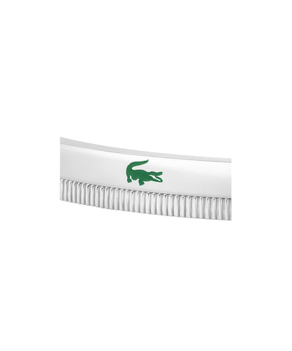 Lacoste Naomia - Pulsera plisada para mujer, diseño inspirado en la falda de tenis con cocodrilo verde, joyería de moda para mujer, regalo para ella