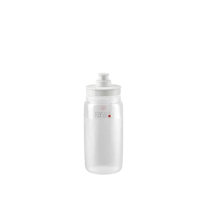 Elite Fly Botella de 550 ml (Transparente, Texturizada) – Botella Deportiva Ultraligera con válvula de Empuje