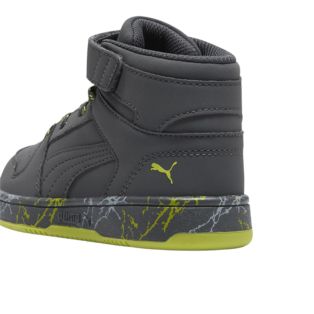 PUMA Rebound Layup Mid Hook and Loop Tenis para niños