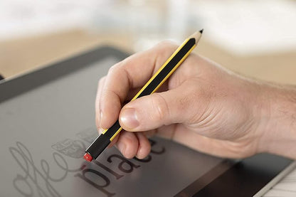 STAEDTLER Noris Jumbo 180J 22. EMR Stylus con Borrador Suave. para Escribir, Dibujar y borrar en Pantallas EMR, Amarillo-Negro (Comprobar compatibilidad)