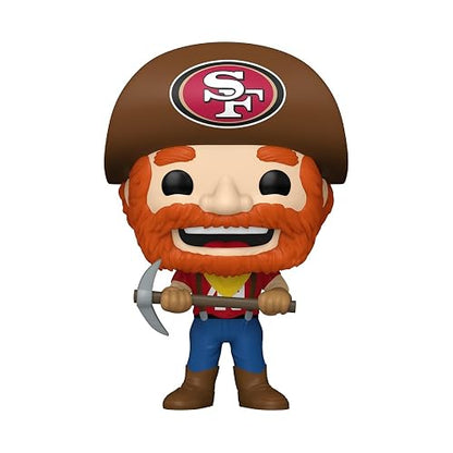 Funko Pop! NFL Mascots: 49ers - Sourdough Sam | Mercancía Oficial - Figura de Vinilo Coleccionable para Decoración - Regalo de Cumpleaños para Fans