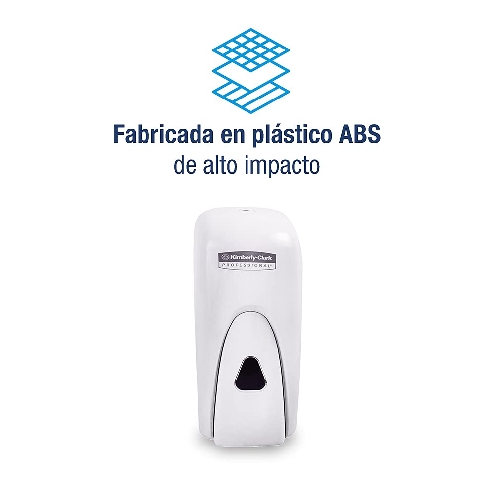 Kimberly-Clark Professional, Jabonera Manual 1100 ml, para Jabón Espuma, Blanco