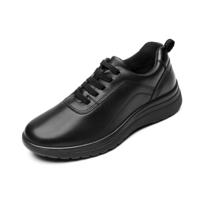 Flexi Oxford casual de piel para mujer con ajuste de cordones 136401