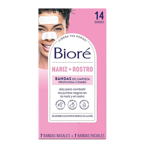 Bioré Bandas de Limpieza Profunda Combo, 14 Piezas