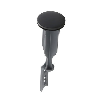 Tapón desplegable para fregadero de baño, repuesto para montaje de drenaje emergente, chapado en cromo, 11041 - Mate negro