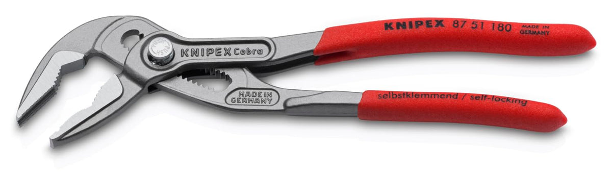 KNIPEX Tools 87 51 180 SBA Cobra® ES - Alicates para bomba de agua, 7-1/4 pulgadas