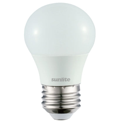 Sunlite - foco LED A15 para refrigerador, 6 vatios (equivalente a 40 W), 450 lúmenes, base media (E26), regulable, acabado esmerilado, certificación UL, luz diurna de 5000 K, 1 paquete