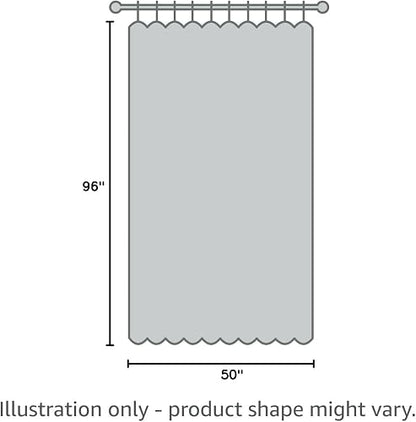 HPD Half Price Drapes Cortinas de Lino sintético con Textura para oscurecer la habitación para recámara, 96 Pulgadas de Largo (1 Panel), Cortinas de 50 Pulgadas de Ancho x 96 de Largo para decoración