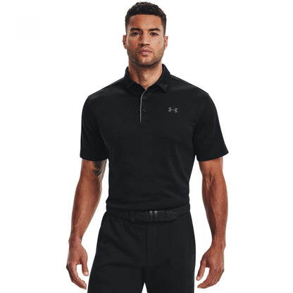 Under Armour Polo de Golf UA Tech para Hombre - 3XL - Negro (Black - Graphite - 001)