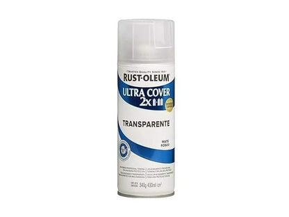 Rust-Oleum Pintura en Aerosol Ultra Cover 2X Protector Transparente Mate 340 g