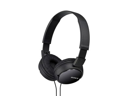 Sony MDR-ZX110/BCUC Audífonos de Diadema Plegables y Giratorios, color Negro