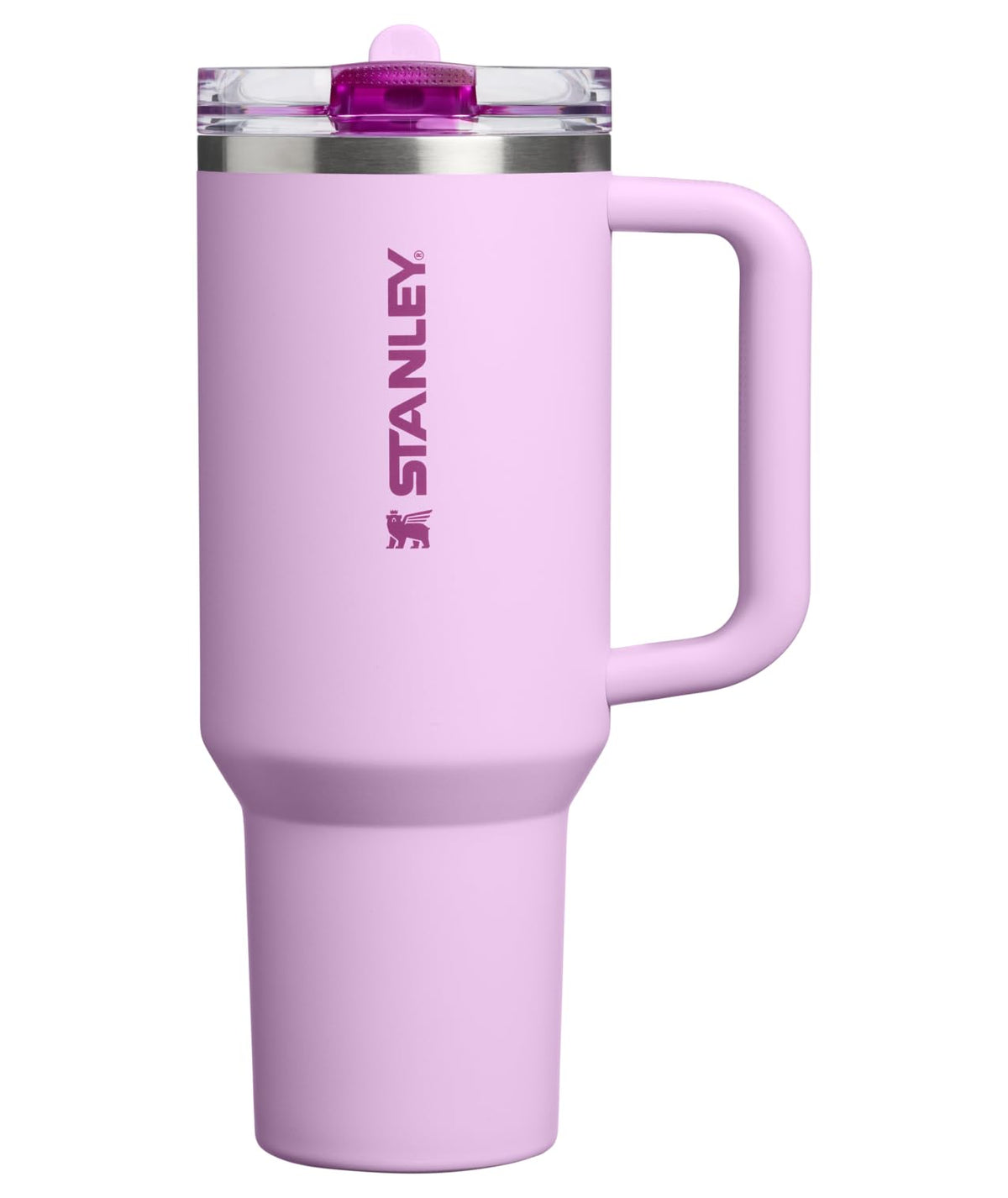 Stanley Quencher ProTour Vaso Térmico con Popote Abatible, Acero Inoxidable - 40 Ounces - Soft Orchid