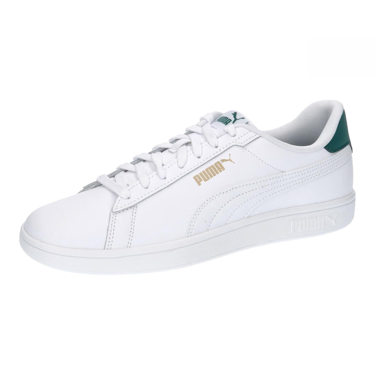 PUMA Smash Tenis Unisex - 22.5 cm - PUMA White-Malachite-PUMA Gold