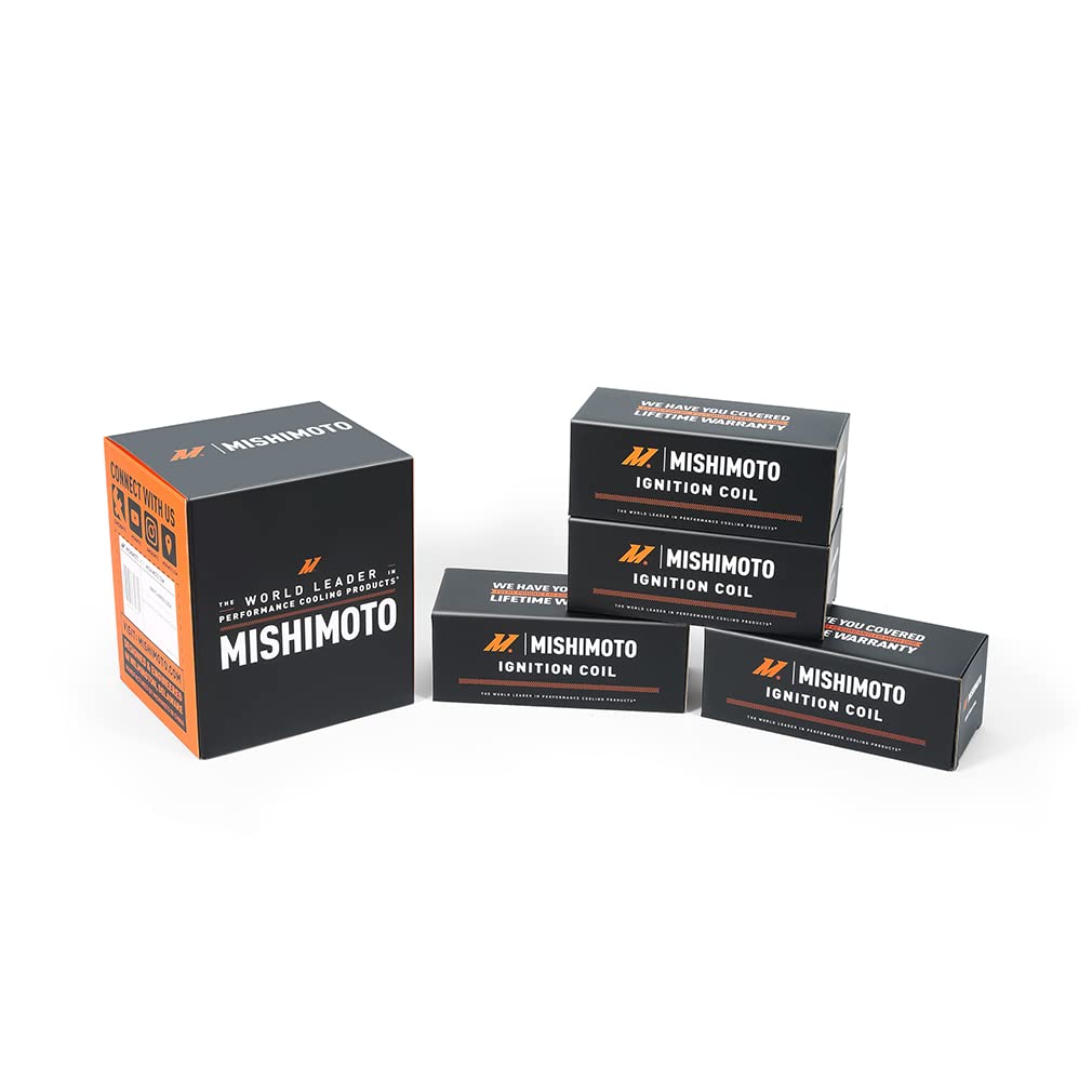 Mishimoto - Bobina de encendido compatible con BMW M54, N20, N52, N54, N55, N62, S54, S62 2002+, juego de 4