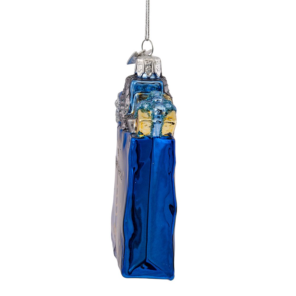 Kurt Adler NB1126 - Adorno para Bolsa de Regalo de Cristal con Gemas Nobles de 10,1 cm