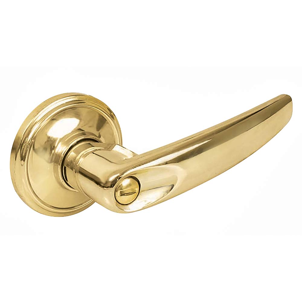 Lock 13MA Lock Manija tubular rect funci baño acabado latón brillan, color, pack of/paquete de 1