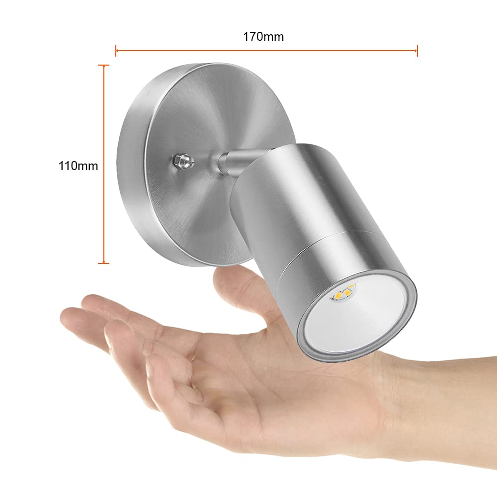 Tecnolite - Reflector de exterior LED para sobreponer, 4.5 W, Luz Cálida Brillante