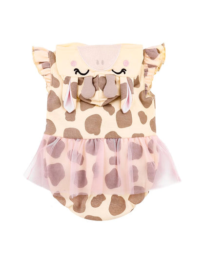 Baby Creysi Vestido Jirafa para Bebé Niña Pack de 2 Algodón Hipoalergénico