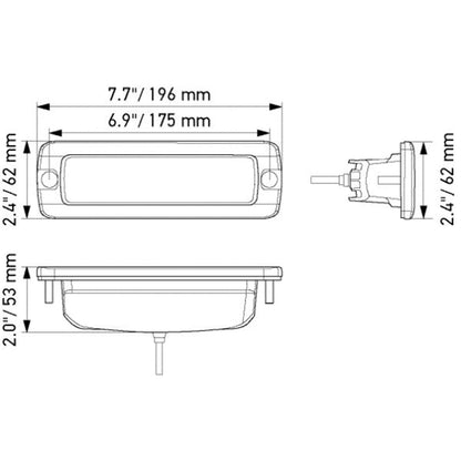 HELLA 1FB 358 176-221 LED-Faro de carretera - Black Magic Mini Lightbar 6.2" - 12/24V