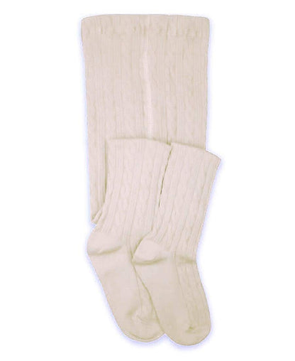 Jefferies Socks Calcetines tipo cable para niñas - 4-6 Años - Ivory