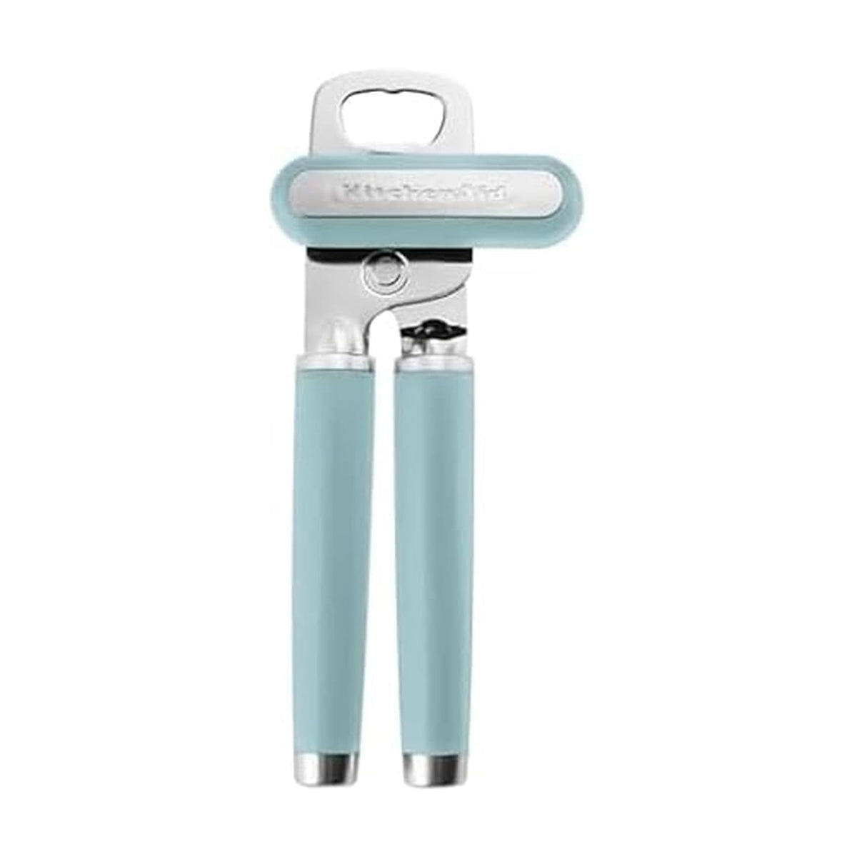 KitchenAid - Abrelatas y abrebotellas multifunción clásico fácil de usar, rueda de corte de acero inoxidable afilada, asas ergonómicas suaves, agua mineral