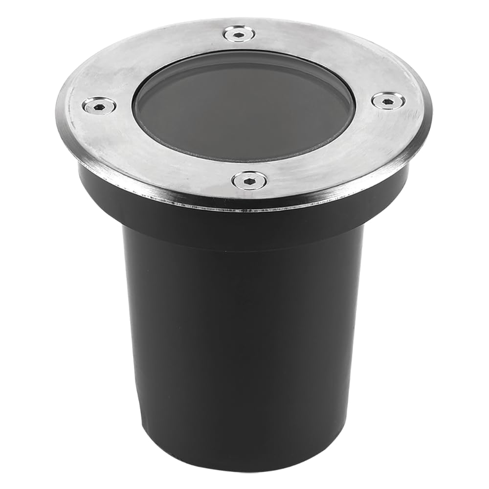 Luminaria Empotrable de Piso Exterior ARTLITE ADE-202, Base GU10, Acero Inoxidable, IP67, Luz Ascendente para Jardines, Senderos, Fachadas y Paisajismo