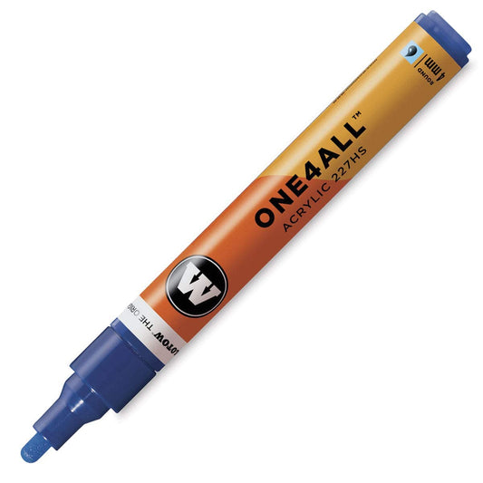 Molotow ONE4ALL Marcador Acrílico 127Hs, Azul (True Blue), 4 mm