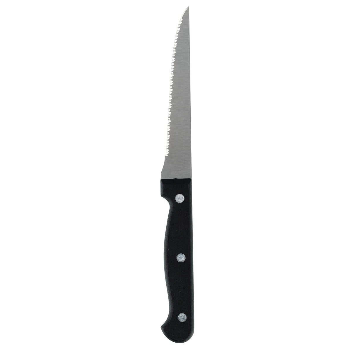 Ekco | Juego de Cuchillos Classic 6 Piezas Acero Inoxidable Negro | Triple remache, Mangos baquelita, Acero inoxidable, Corte preciso, Chef 20cm, Rebanador 19cm, Multiusos 12.7cm