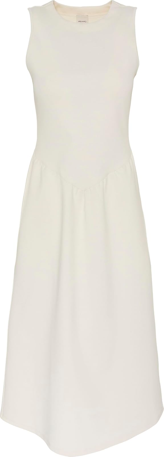 Calvin Klein SL Interlock Crew NK Flare Midi Dress Vestido Mujer