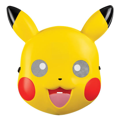 DISGUISE Accesorio Oficial Nintendo, Mascara de Pikachu, Unitalla, Pokémon | Inspirada en Pokémon, ajustable, plástico, mejillas rojas, orejas negras, adultos, niños, disfraz, cosplay