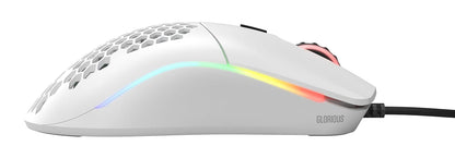 Glorious Gaming Mouse - Modelo O 67 g Honeycomb Mouse Superligero, USB Gaming Mouse - Blanco Mate