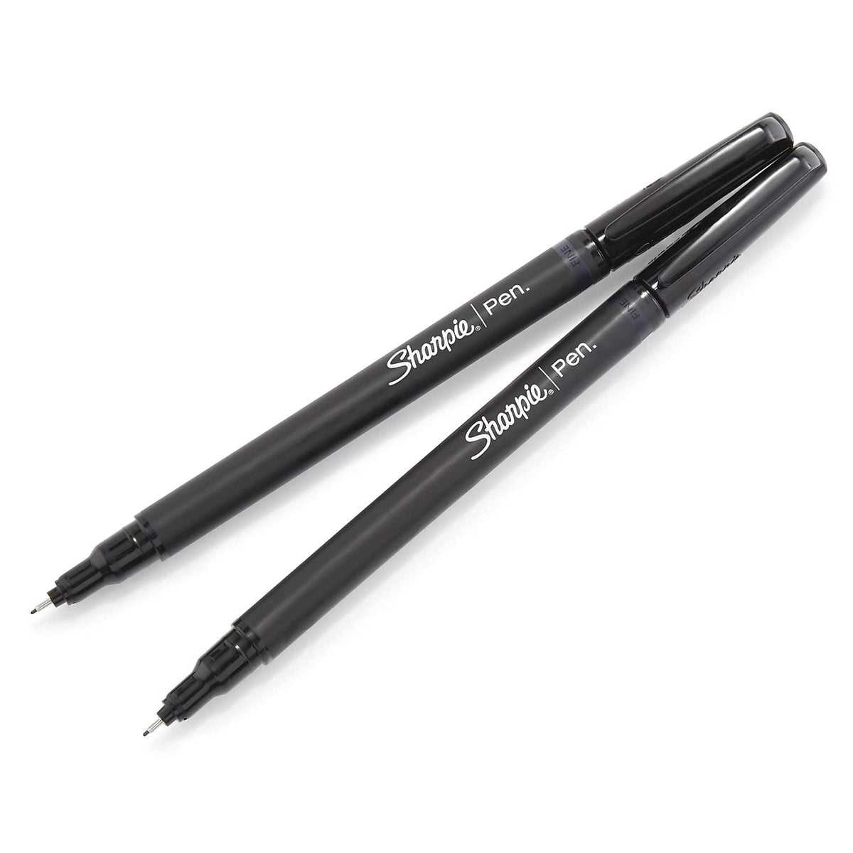 Sharpie Rotuladores De Punta Fina 0.4 Mm Negros 4 Unidades | Punta de fieltro, para dibujo artístico, marcadores permanentes