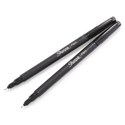 Sharpie Rotuladores De Punta Fina 0.4 Mm Negros 4 Unidades | Punta de fieltro, para dibujo artístico, marcadores permanentes