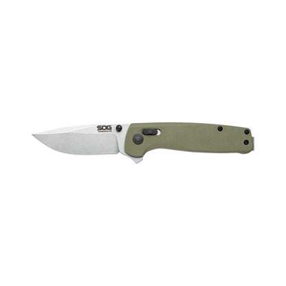 SOG Terminus XR G10 - Cuchillos plegables ambidiestros de bolsillo EDC para llevar diario, mango G10, hoja de acero D2 resistente al desgaste