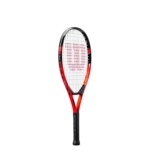 Wilson Pro Staff Precision - Raquetas de Tenis recreativas para jóvenes, Color Negro y Rojo