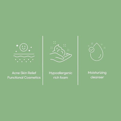 Centella Cleansing Foam – Espuma con CICA y ácido salicílico, 150 ml | Limpiador facial hidratante con Centella de Jeju, elimina maquillaje e impurezas sin resecar la piel sensible