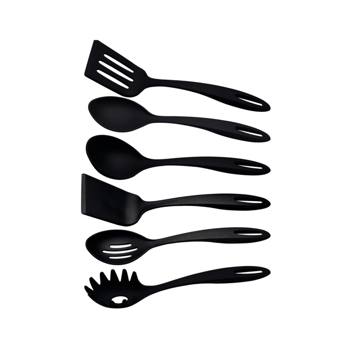 TRAMONTINA - Juego de Utensilios Ability en Nylon Negro 06 Piezas