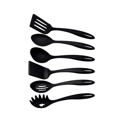 TRAMONTINA - Juego de Utensilios Ability en Nylon Negro 06 Piezas
