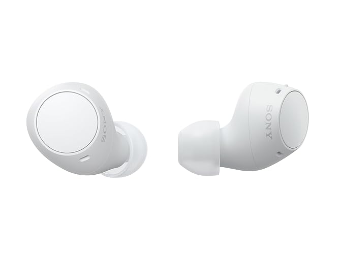 Sony WF-C510 Auriculares Bluetooth intrauditivos, hasta 22 Horas de batería, conexión multipunto, micrófono y Resistencia al Agua, Color Blanco